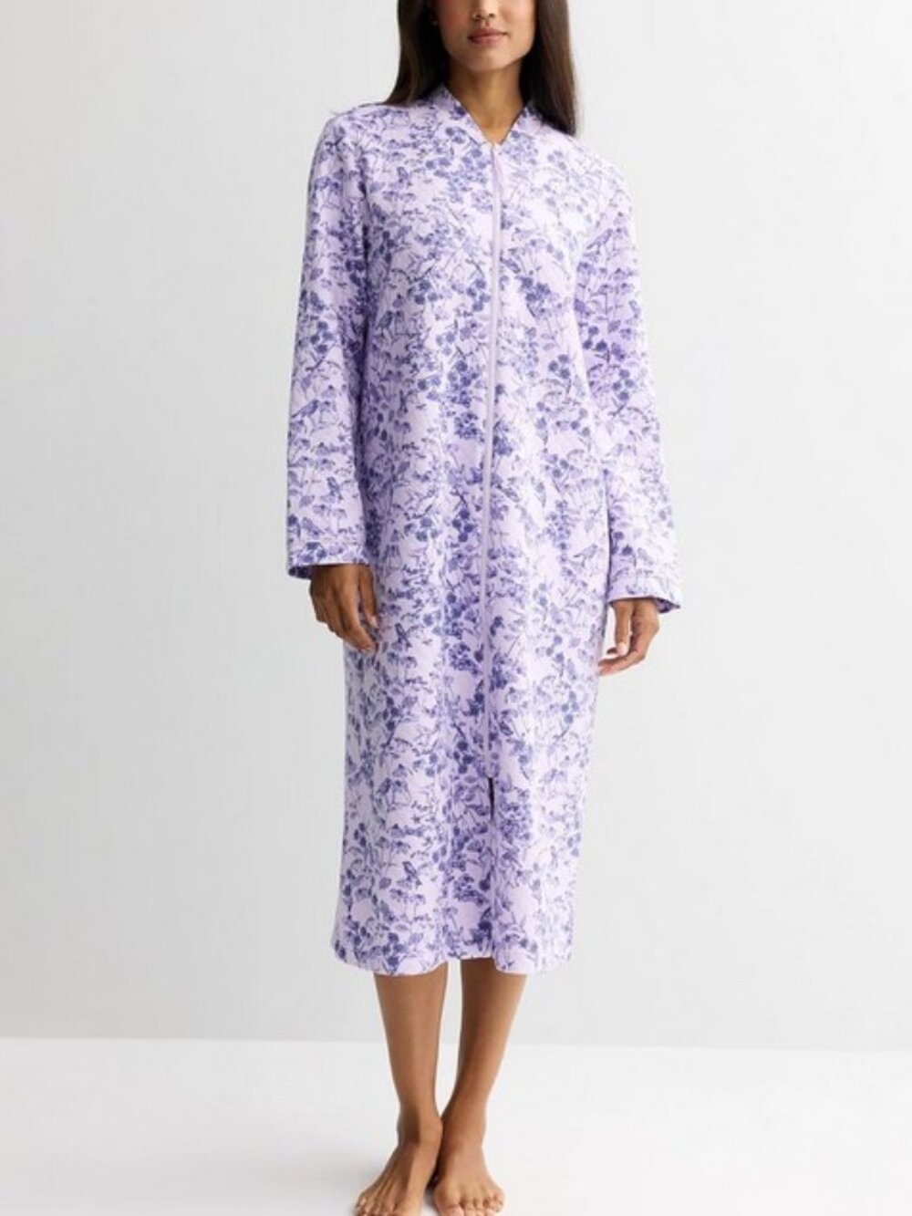 Croft & Barrow Quilted Zip Robe MP